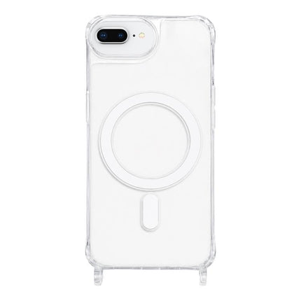 Clear Acrylic Airbag Magnetic Phone Case with Lanyard Holes, For iPhone 12 mini, For iPhone 11 Pro Max, For iPhone 11, For iPhone 11 Pro, For iPhone X / XS, For iPhone XR, For iPhone XS Max, For iPhone 8 Plus / 7 Plus