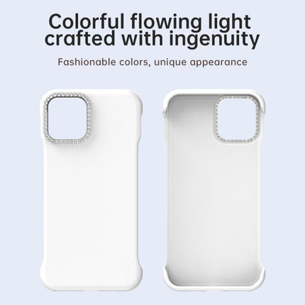 Candy Diamond Half-frame Frosted PC Hybrid TPU Phone Case, For iPhone 11 Pro