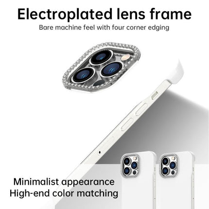 Candy Diamond Half-frame Frosted PC Hybrid TPU Phone Case, For iPhone 12 Pro, For iPhone 11 Pro Max, For iPhone 11