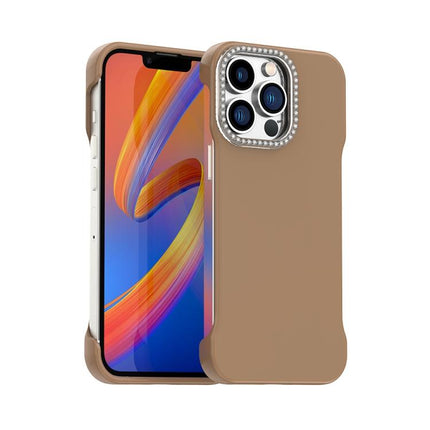 Candy Diamond Half-frame Frosted PC Hybrid TPU Phone Case, For iPhone 12 Pro, For iPhone 11 Pro Max, For iPhone 11
