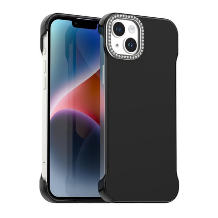 Candy Diamond Half-frame Frosted PC Hybrid TPU Phone Case, For iPhone 13, For iPhone 12, For iPhone 12 Pro Max