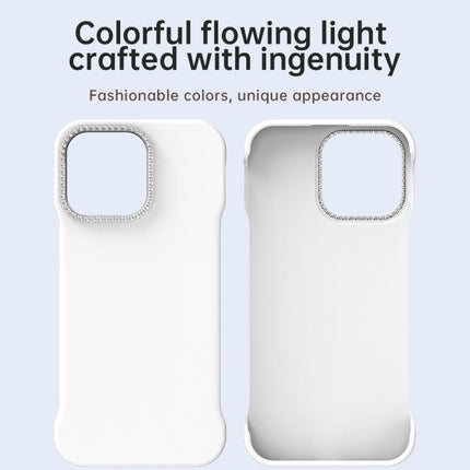 Candy Diamond Half-frame Frosted PC Hybrid TPU Phone Case, For iPhone 14 Pro Max, For iPhone 13 Pro Max, For iPhone 13 Pro