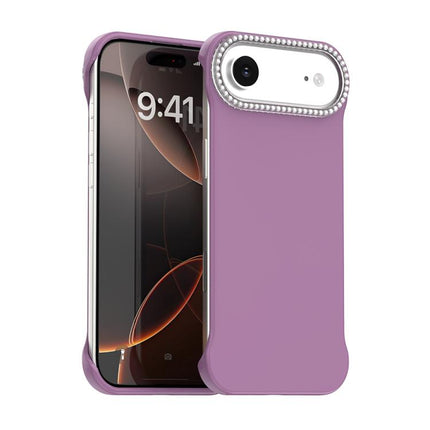 Candy Diamond Half-frame Frosted PC Hybrid TPU Phone Case, For iPhone Air, For iPhone 16 Pro Max, For iPhone 16 Pro