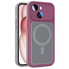 For iPhone 15 Plus / 14 Plus / Wine Red