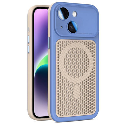 Armor Shield Mesh Cooling Magnetic Phone Case with Lens Film, For iPhone 15 Pro, For iPhone 15 Plus / 14 Plus, For iPhone 15, For iPhone 14 / 13
