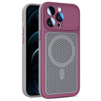 For iPhone 12 Pro Max / Wine Red