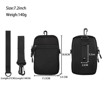 Nylon Men Portable Crossbody Sports Casual Phone Bag