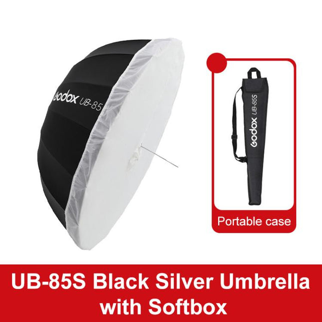 Godox Photography Studio Reflector Diffuser, UB-85S Black Silver Umbrella, UB-85S Black Silver Umbrella with Softbox, UB-105S Black Silver Umbrella, UB-105S Black Silver Umbrella with Softbox, UB-130S Black Silver Umbrella                              ...