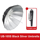 UB-105S Black Silver Umbrella