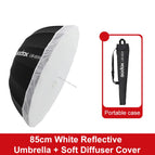 UB-85W Black White Umbrella with Softbox