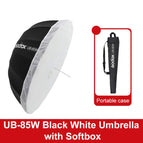 UB-85W Black White Umbrella with Softbox