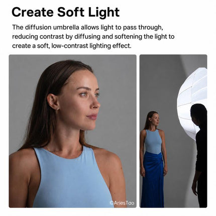 Godox Photography Studio Reflector Diffuser, DPU-85T Reflect Umbrella Sotfbox, DPU-105T Reflect Umbrella Sotfbox, DPU-130T Reflect Umbrella Sotfbox, DPU-165T Reflect Umbrella Sotfbox, DPU-85BS Black Silver Softbox Reflector                             ...