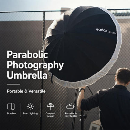 Godox Photography Studio Reflector Diffuser, DPU-85T Reflect Umbrella Sotfbox, DPU-105T Reflect Umbrella Sotfbox, DPU-130T Reflect Umbrella Sotfbox, DPU-165T Reflect Umbrella Sotfbox, DPU-85BS Black Silver Softbox Reflector                             ...