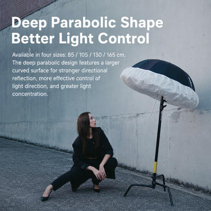 Godox Photography Studio Reflector Diffuser, DPU-85T Reflect Umbrella Sotfbox, DPU-105T Reflect Umbrella Sotfbox, DPU-130T Reflect Umbrella Sotfbox, DPU-165T Reflect Umbrella Sotfbox, DPU-85BS Black Silver Softbox Reflector                             ...