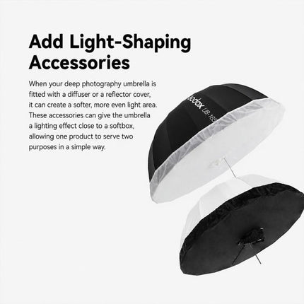 Godox Photography Studio Reflector Diffuser, DPU-85T Reflect Umbrella Sotfbox, DPU-105T Reflect Umbrella Sotfbox, DPU-130T Reflect Umbrella Sotfbox, DPU-165T Reflect Umbrella Sotfbox, DPU-85BS Black Silver Softbox Reflector                             ...