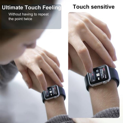 2pcs Easy Install Box Dust-Free Screen-printed Tempered Glass Film, For Apple Watch Series 6 / 5 / 4 / SE 44mm, For Apple Watch Series 6 / 5 / 4 / SE 40mm, For Apple Watch Series 11 / 10 46mm, For Apple Watch Series 11 / 10 42mm                        ...