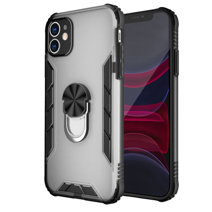Magnetic Frosted PC + Matte TPU Shockproof Case with Ring Holder, For iPhone 11 Pro, For iPhone 11, For iPhone 11 Pro Max, For iPhone XS / X
