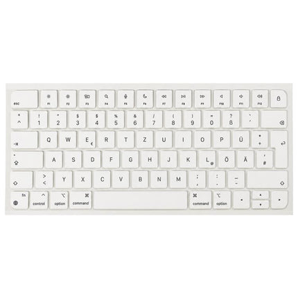 For MacBook A2438 A2439 A2449 A2450 A3118 A3203 Magic Keyboard 3 Magic Keyboard 4 Keycaps(White), German, French
