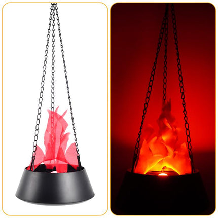 HZ-K01 Plug-in LED Simulated Flame Lamp Suspended / Desktop Use Design, US Plug, EU Plug, UK Plug