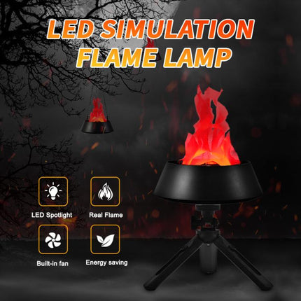 HZ-K01 Plug-in LED Simulated Flame Lamp Suspended / Desktop Use Design, US Plug, EU Plug, UK Plug
