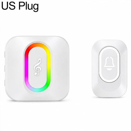 XY-809 Smart Waterproof Home Wireless Doorbell Elderly Wireless Elderly and Patients Emergency Call Button Doorbell, US Plug, EU Plug