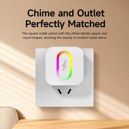 XY-809 Smart Waterproof Home Wireless Doorbell Elderly Wireless Elderly and Patients Emergency Call Button Doorbell, US Plug, EU Plug