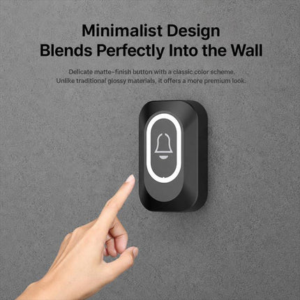 XY-809 Smart Waterproof Home Wireless Doorbell Elderly Wireless Elderly and Patients Emergency Call Button Doorbell, US Plug, EU Plug