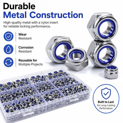 Anti-Slip Hexagonal Nut Plug 150PCS, M4-M6