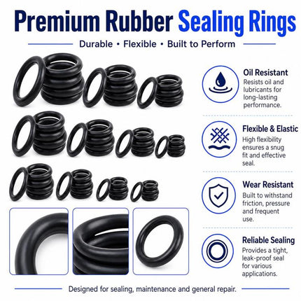 225 PCS/Set O-shaped Seal Fixing Rubber Ring Tool Kit