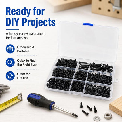 340 PCS / Set Phillips Self-tapping Screw, 340 PCS / Set