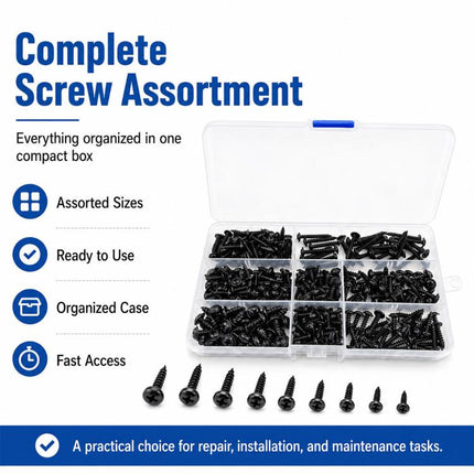 340 PCS / Set Phillips Self-tapping Screw, 340 PCS / Set