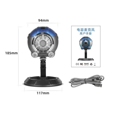 DJ-86 Cyberpunk-style Condenser Desktop Microphone