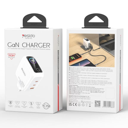Yesido YC158 140W Dynamic Digital Display Charger, UK Plug
