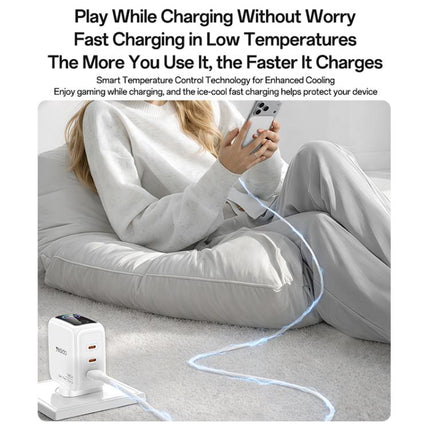 Yesido YC158 140W Dynamic Digital Display Charger, UK Plug