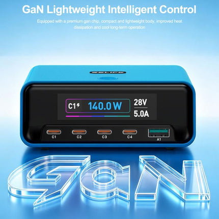 RELIFE Q8 165W GaN Intelligent Multi-Port Digital Display Charger, EU Plug, AU Plug, UK Plug, US Plug