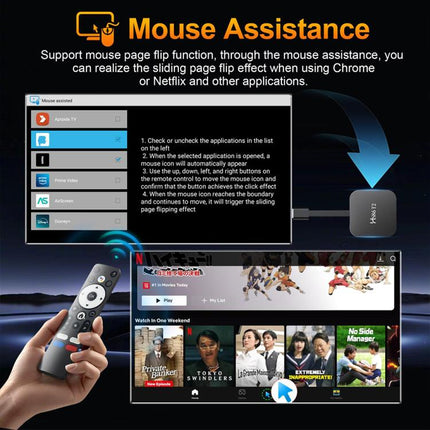 HS86 T2 Android 14 Mini HD TV Stick with Remote Control, 2GB+16GB, RK3518 Cortex-A53 Quad-Core, EU Plug, US Plug, UK Plug, AU Plug