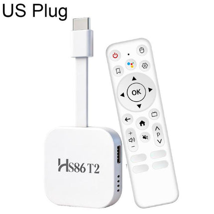 HS86 T2 Android 14 Mini HD TV Stick with Remote Control, 2GB+16GB, RK3518 Cortex-A53 Quad-Core, EU Plug, US Plug, UK Plug, AU Plug