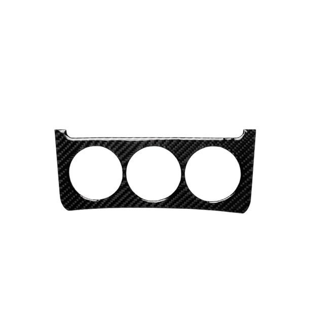 Car Carbon Fiber Radio Air Conditioning Console Decorative Sticker for Nissan 350z 2006-2009, Conditioning Console Decorative Sticker