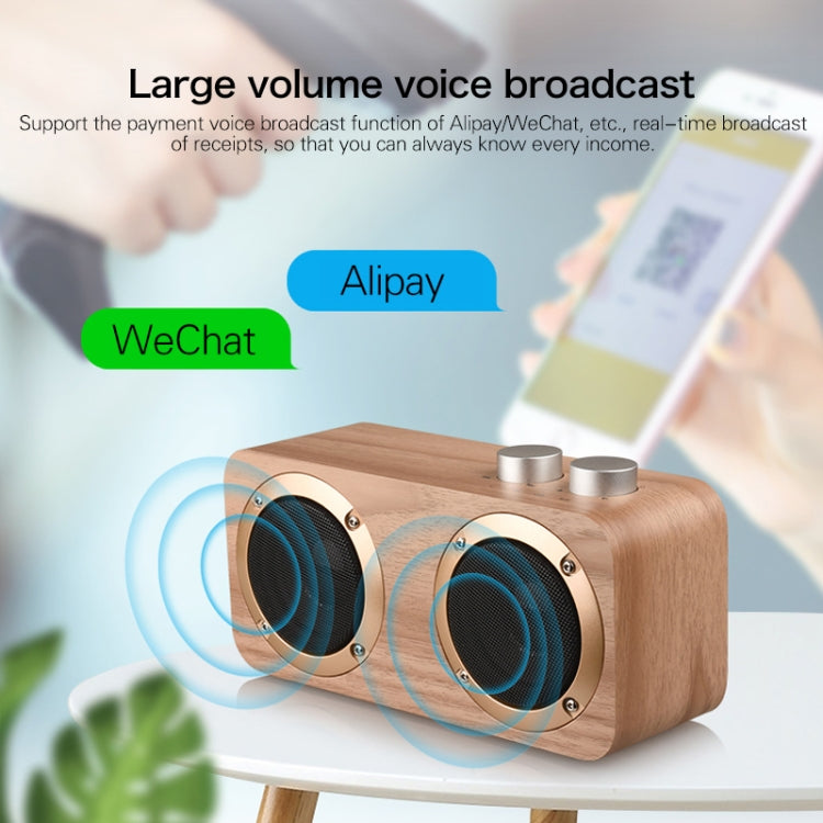 Q7 Subwoofer Wooden Bluetooth Speaker, Support TF Card & U Disk & 3.5mm AUX, Q7