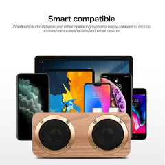 Q7 Subwoofer Wooden Bluetooth Speaker, Support TF Card & U Disk & 3.5mm AUX, Q7