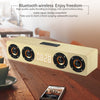 W8C Wooden Clock Subwoofer Bluetooth Speaker, Support TF Card & U Disk & 3.5mm AUX