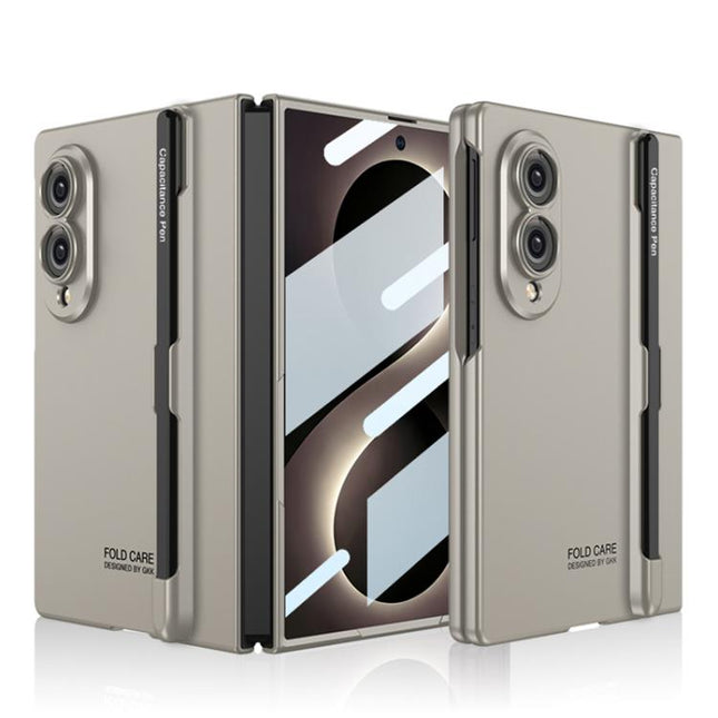 GKK Integrated Ultra-thin Full Coverage Phone Flip Case with Pen Slot, Included Pen, For Galaxy Z Fold8 5G
