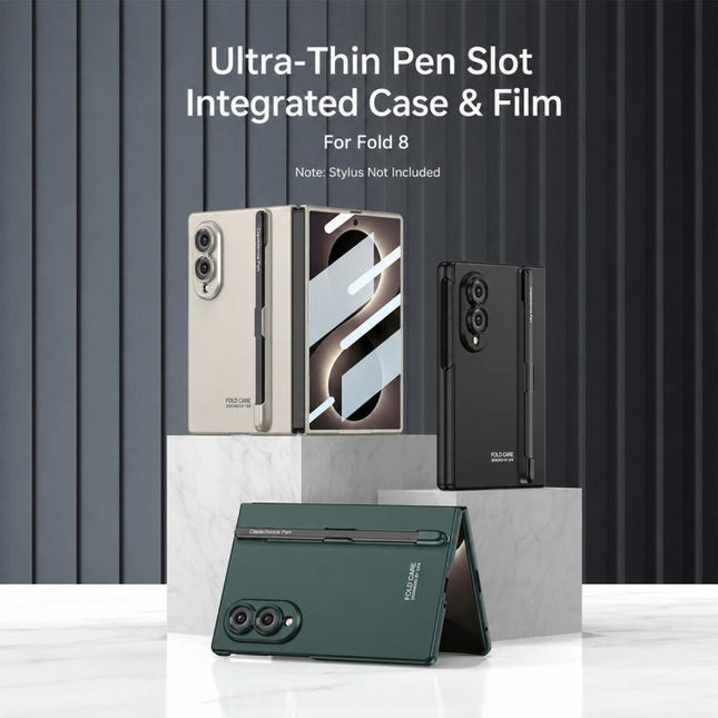 GKK Integrated Ultra-thin Full Coverage Phone Flip Case with Pen Slot, Included Pen, For Galaxy Z Fold8 5G