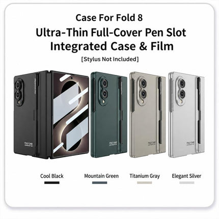 GKK Integrated Ultra-thin Full Coverage Phone Flip Case with Pen Slot, Included Pen, For Galaxy Z Fold8 5G