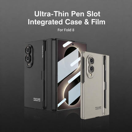 GKK Integrated Ultra-thin Full Coverage Phone Flip Case with Pen Slot, Included Pen, For Galaxy Z Fold8 5G