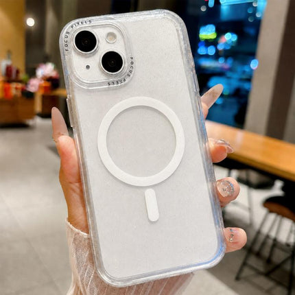Glitter Letter Lens Frame Magnetic Phone Case, For iPhone 13 Pro Max, For iPhone 13 Pro, For iPhone 13