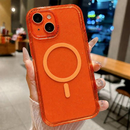 Glitter Letter Lens Frame Magnetic Phone Case, For iPhone 15, For iPhone 14, For iPhone 14 Pro, For iPhone 14 Pro Max