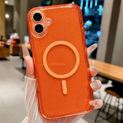 Glitter Letter Lens Frame Magnetic Phone Case, For iPhone 17 Pro Max, For iPhone 17 Pro, For iPhone 17, For iPhone 16 Pro Max