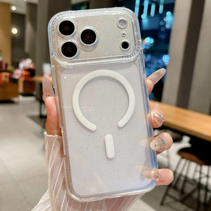 Glitter Letter Lens Frame Magnetic Phone Case, For iPhone 17 Pro Max, For iPhone 17 Pro, For iPhone 17, For iPhone 16 Pro Max