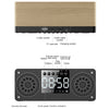 A10 Subwoofer Wooden Clock Bluetooth 5.0 Speaker, Support TF Card & U Disk Play & FM Radio